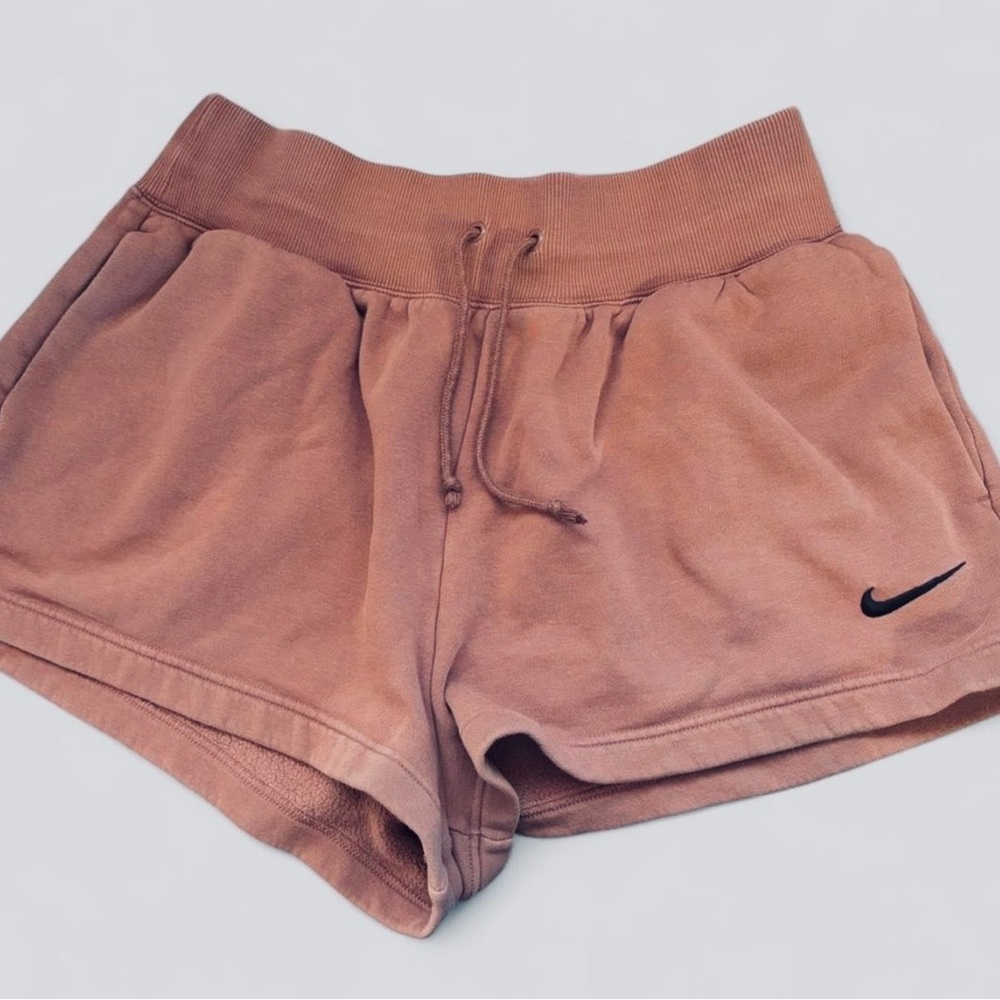 Nike Women's Mauve Shorts with Drawstring Waist